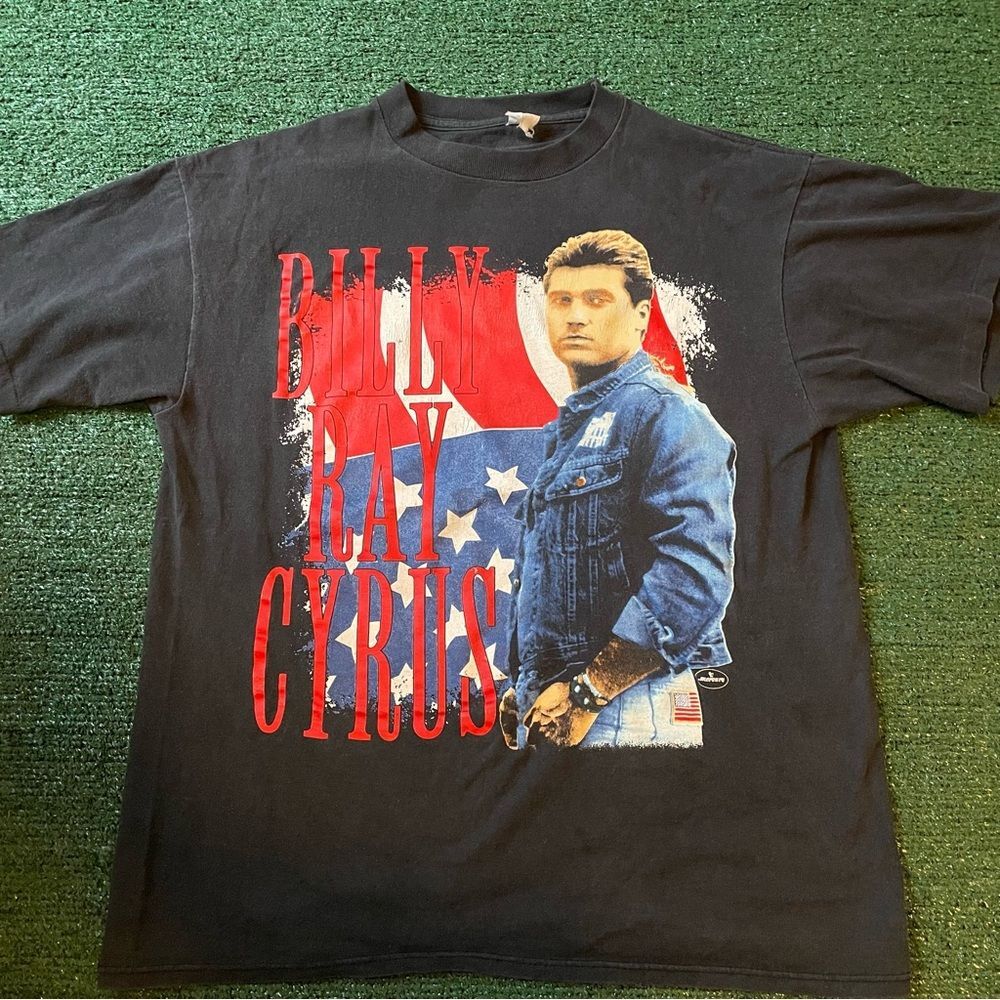 Vintage 1992 Billy Ray Cyrus Some Gave All Single Stitch Tee Shirt Large